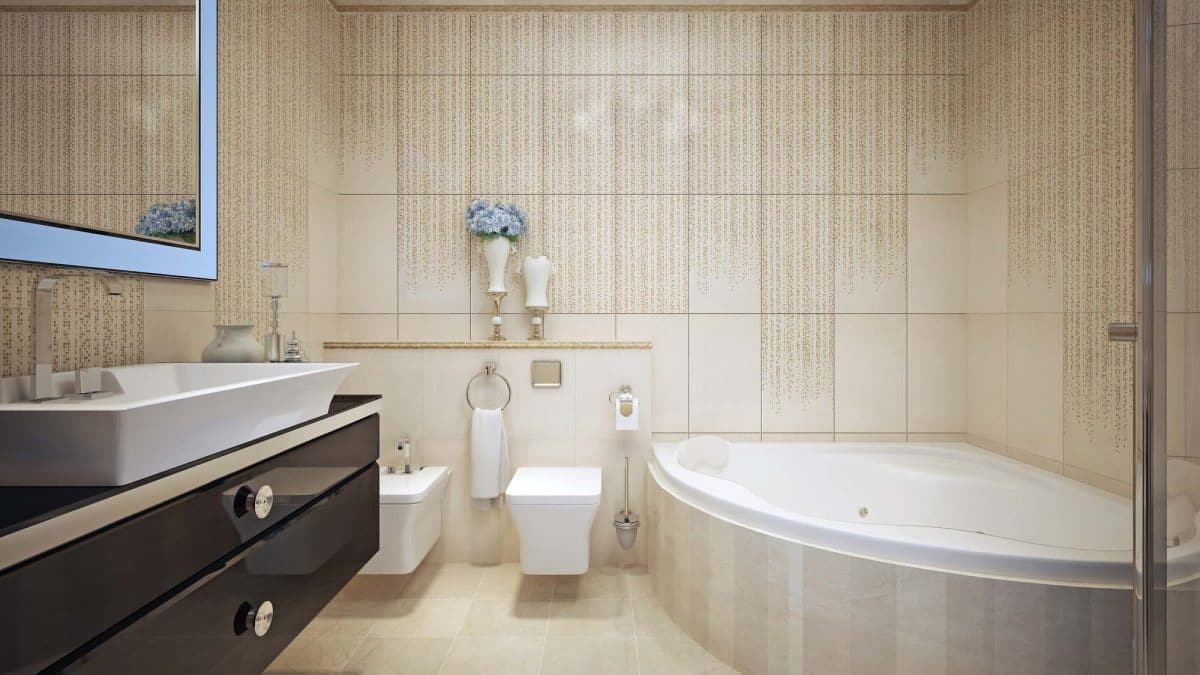 Classic bathroom interior
