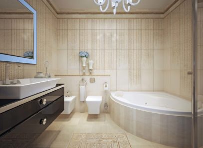 Classic bathroom interior
